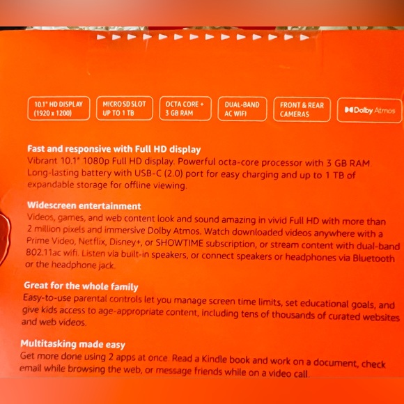 Brand New Amazon Fire HD 10 Tablet - Black 32GB - Picture 4 of 5